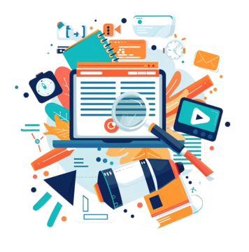 pngtree-flat-design-of-content-marketing-strategy-png-image_12577528